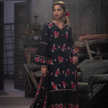 TriTex SHEHZADI Embroidered Lawn with Chiffon | SZ-2534